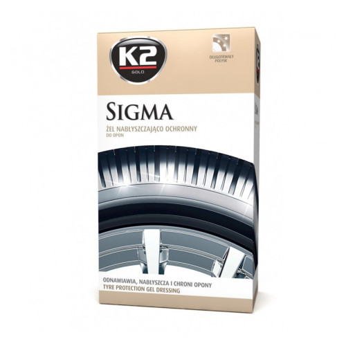 K2 SIGMA 500 ml + aplikátor – lesk na pneumatiky